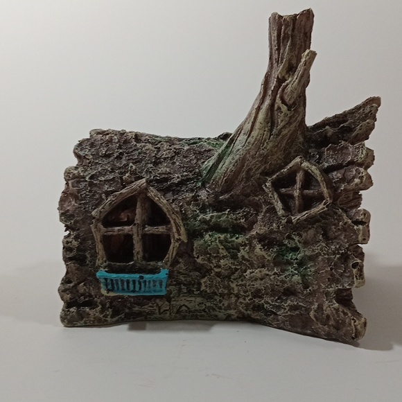 NEW Fish Tank Betta Wooden Log Hideout Fairy House Garden Outdoir Decoration - Picture 4 of 11